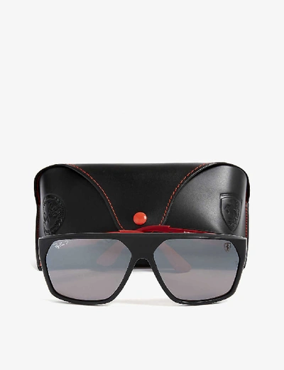 Ray Ban Rb4309 Square-frame Sunglasses In Black | ModeSens