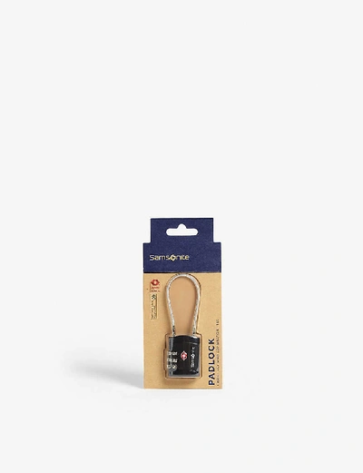 Shop Samsonite Three Digit Cable Lock In Black