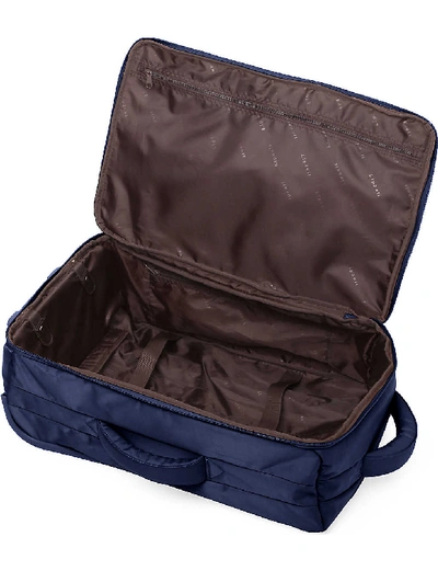 Shop Lipault Foldable Two-wheel Cabin Suitcase 55cm In Blue