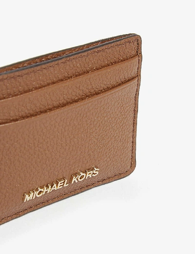Shop Michael Michael Kors Jet Set Leather Card Holder