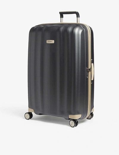 Shop Samsonite Lite-cube Prime Four Wheel Suitcase 82cm In Matt Graphite