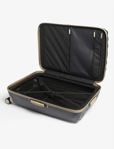 Shop Samsonite Lite-cube Prime Four Wheel Suitcase 82cm In Matt Graphite