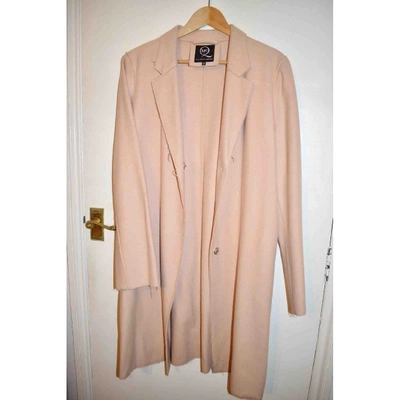 Pre-owned Mcq By Alexander Mcqueen Wool Coat In Pink