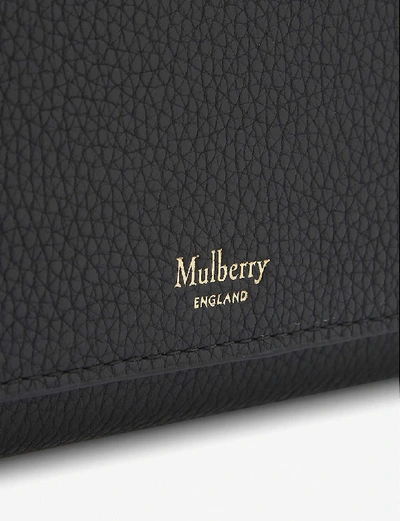 Shop Mulberry Women's Black Womens Black Grained Leather Continental Wallet