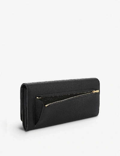 Shop Mulberry Women's Black Womens Black Grained Leather Continental Wallet