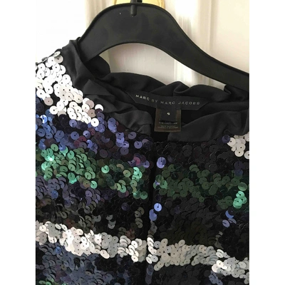Pre-owned Marc Jacobs Glitter Jacket In Blue