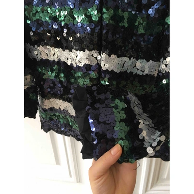 Pre-owned Marc Jacobs Glitter Jacket In Blue
