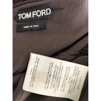 Pre-owned Tom Ford Mini Dress In Brown