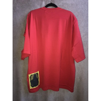 Pre-owned Burberry Red Cotton Top