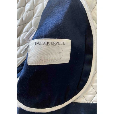 Pre-owned Patrik Ervell Silk Jacket In Navy