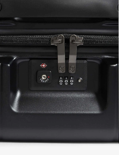 Shop Victorinox Black Lexicon Hardshell Suitcase 68cm
