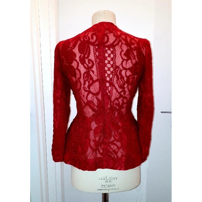 Pre-owned Dolce & Gabbana Short Vest In Red