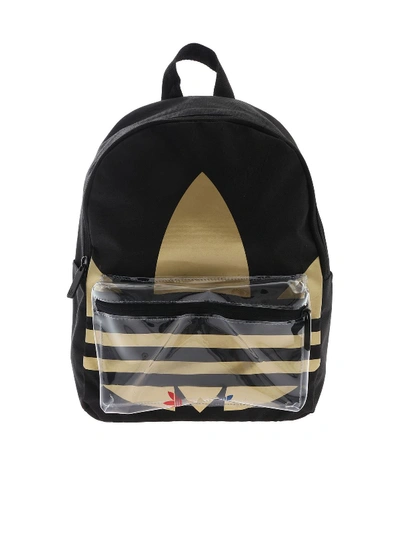 Shop Adidas Originals Trefoil Mini Backpack In Black