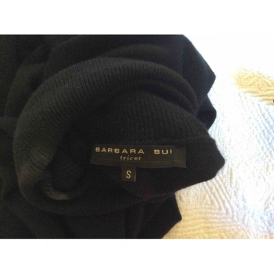 Pre-owned Barbara Bui Wool Dress In Black
