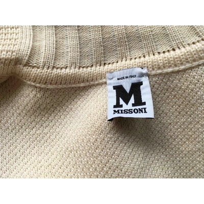 Pre-owned M Missoni Wool Coat In Beige