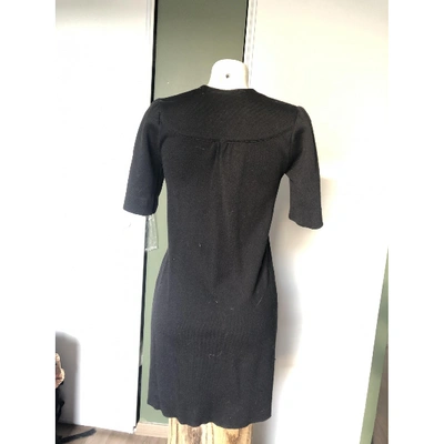 Pre-owned Paul & Joe Sister Wool Mini Dress In Black
