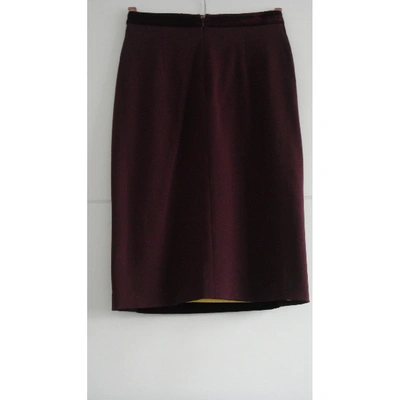 Pre-owned Dsquared2 Mid-length Skirt In Burgundy
