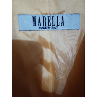 Pre-owned Marella Suit Jacket In Yellow