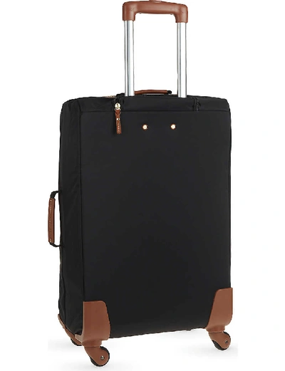 Shop Bric's Brics Black X-travel Four-wheel Suitcase, Size: 65cm