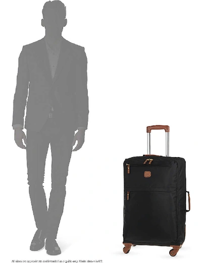 Shop Bric's Brics Black X-travel Four-wheel Suitcase, Size: 65cm