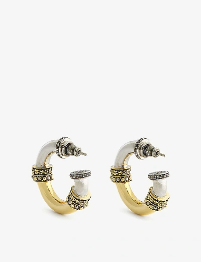 Shop Alexander Mcqueen Small Hoop Earrings In Multi