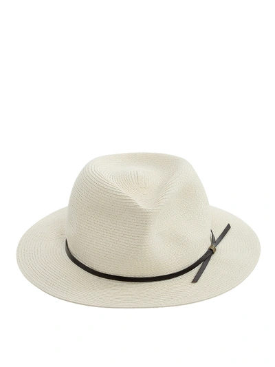 Shop Mc2 Saint Barth White Panama Hat