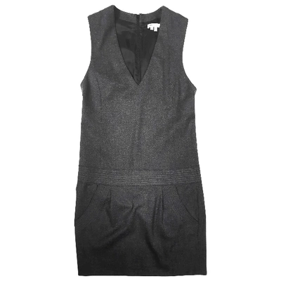 Pre-owned Vince Wool Mini Dress In Anthracite
