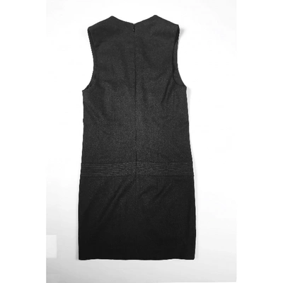 Pre-owned Vince Wool Mini Dress In Anthracite