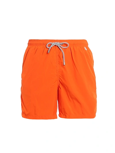 Shop Mc2 Saint Barth Lighting Pantone Swim Shorts In Orange