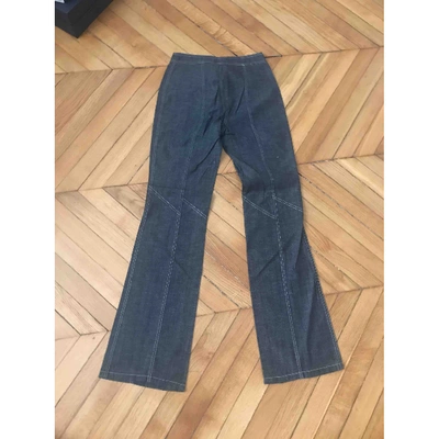 Pre-owned Barbara Bui Blue Cotton Jeans