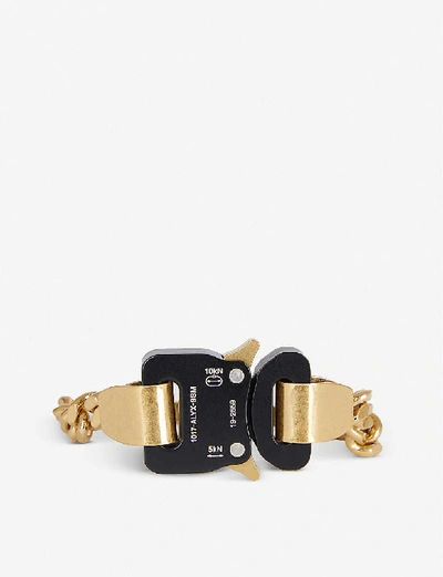 Shop Alyx River Chain-link Brass Buckle Bracelet In Gld0001-gold