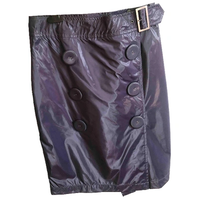 Pre-owned Belstaff Mini Skirt In Purple