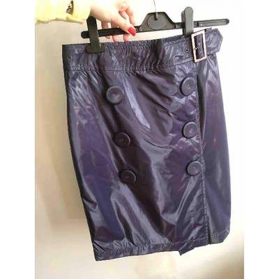 Pre-owned Belstaff Mini Skirt In Purple