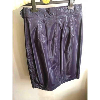 Pre-owned Belstaff Mini Skirt In Purple