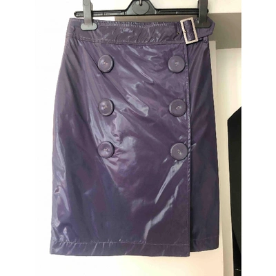 Pre-owned Belstaff Mini Skirt In Purple