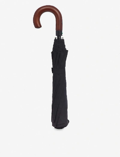 Shop Fulton Magnum Wooden Handle Umbrella In Black