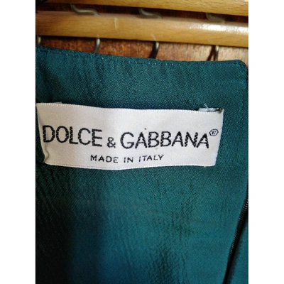 Pre-owned Dolce & Gabbana Mid-length Dress In Green