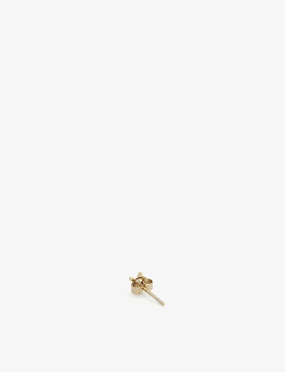 Shop Otiumberg X Initial 9ct Gold Stud Earring In Solid 9-karat Gold