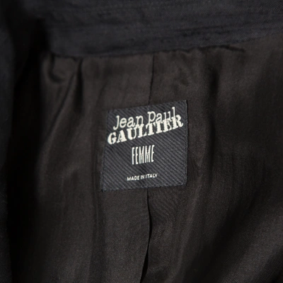 Pre-owned Jean Paul Gaultier Silk Short Vest In Black
