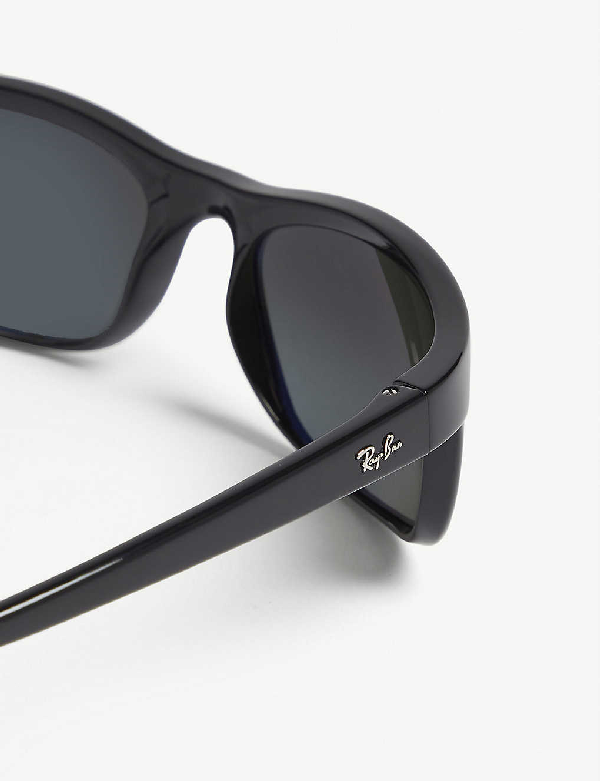 Ray Ban Womens Black Rb2027 Rectangle-frame Sunglasses | ModeSens