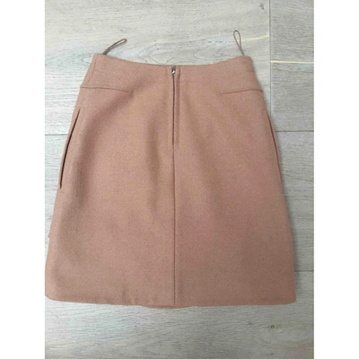 Pre-owned Carven Beige Wool Skirt