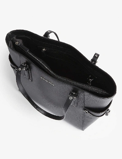 Shop Michael Michael Kors Leather Tote Bag In Black