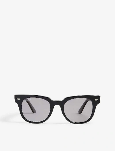Ray Ban Ray-ban Womens Black Rb2168 Meteor Square-frame Sunglasses In Black