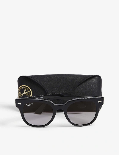 Ray Ban Ray-ban Womens Black Rb2168 Meteor Square-frame Sunglasses In Black