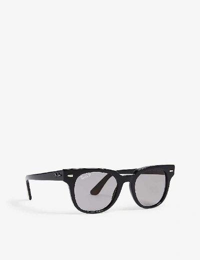 Ray Ban Ray-ban Womens Black Rb2168 Meteor Square-frame Sunglasses In Black
