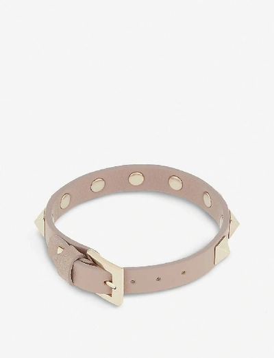Shop Valentino Garavani Women's Poudre Rockstud Small Leather Bracelet