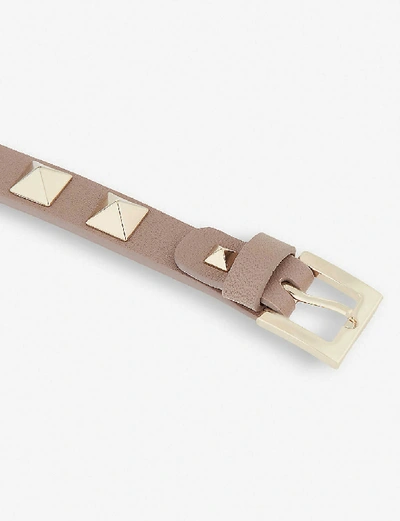 Shop Valentino Garavani Women's Poudre Rockstud Small Leather Bracelet