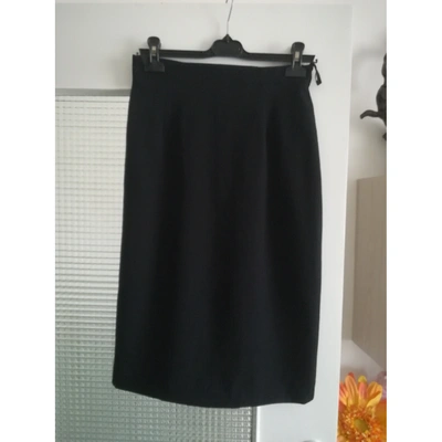 KARL LAGERFELD Pre-owned Wool Mid-length Skirt In Black