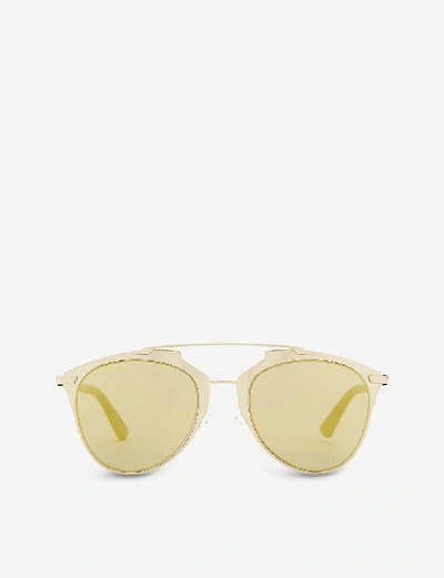 Shop Dior Reflected Oval Sunglasses
