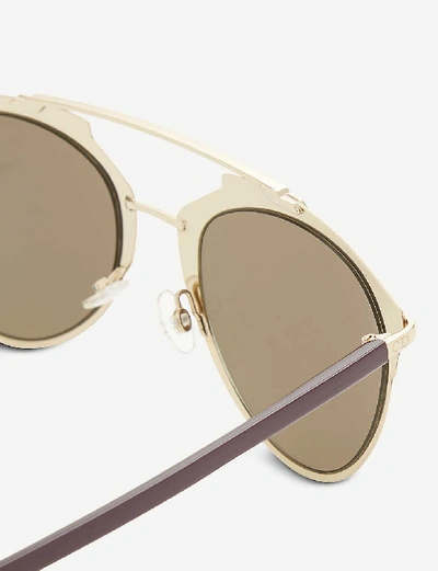 Shop Dior Reflected Oval Sunglasses